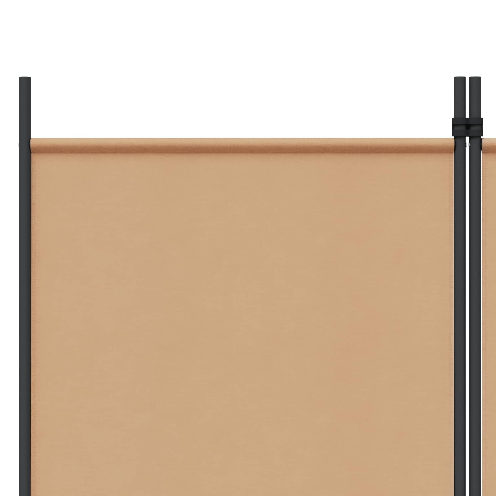 Paravento a 3 pannelli Beige 150 x 200 cm Tessuto