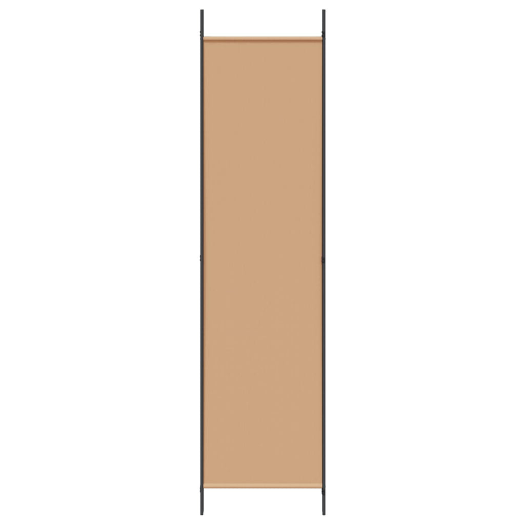 Paravento a 3 pannelli Beige 150 x 200 cm Tessuto