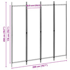 Divider per stanze acciaio in poliestere