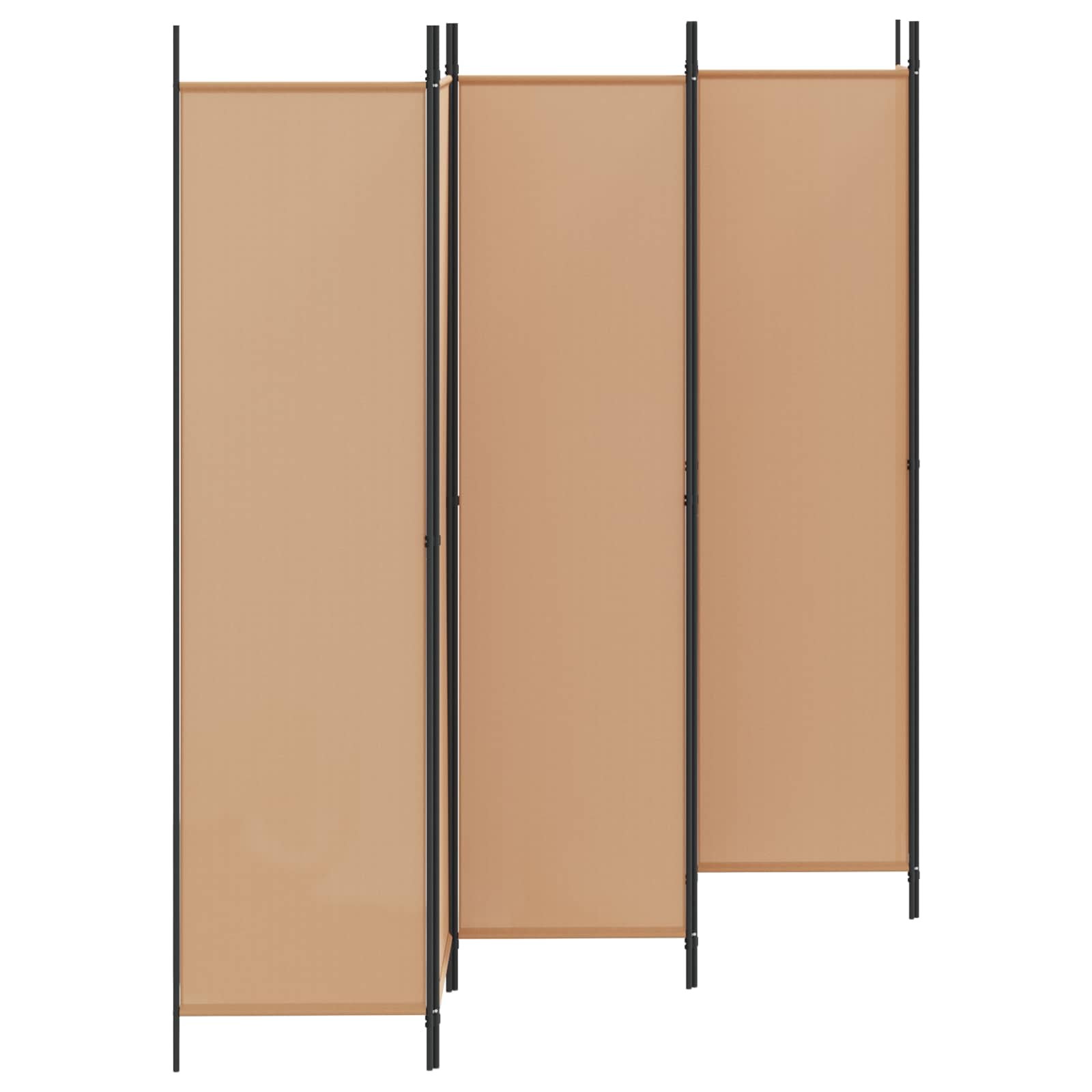 Divisore per Stanza a 6 Pannelli Beige 300 x 200 cm Tessuto