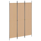 Paravento a 3 pannelli Beige 150 x 220 cm Tessuto