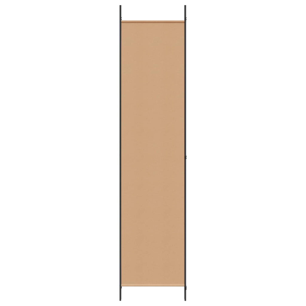Paravento a 3 pannelli Beige 150 x 220 cm Tessuto