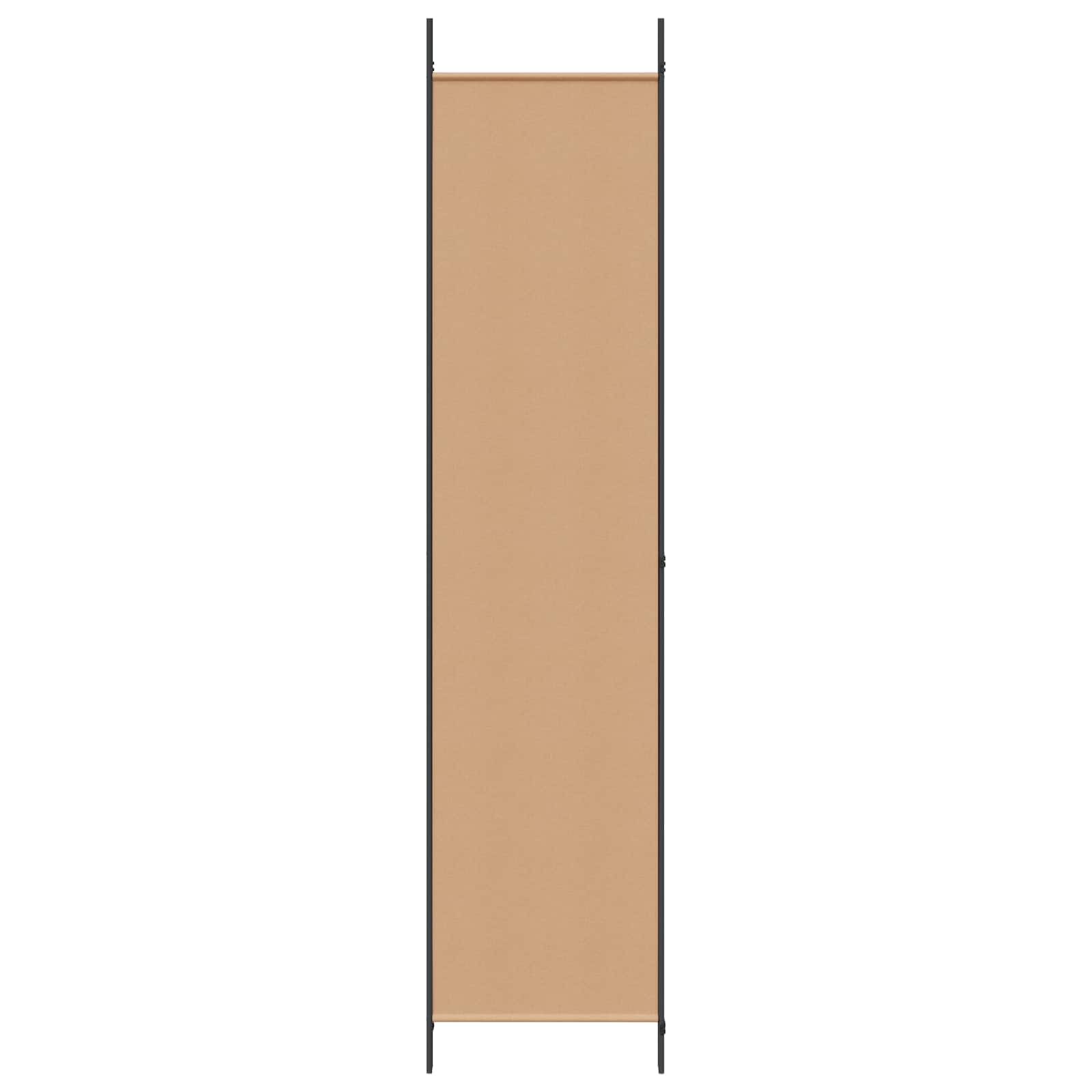 Paravento a 3 pannelli Beige 150 x 220 cm Tessuto