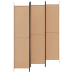 Paravento a 5 Pannelli Beige 250 x 220 cm Tessuto