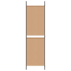 Paravento a 4 pannelli Beige 200 x 180 cm Tessuto