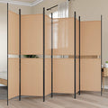 Divisore per Stanza a 6 Pannelli Beige 300 x 180 cm Tessuto
