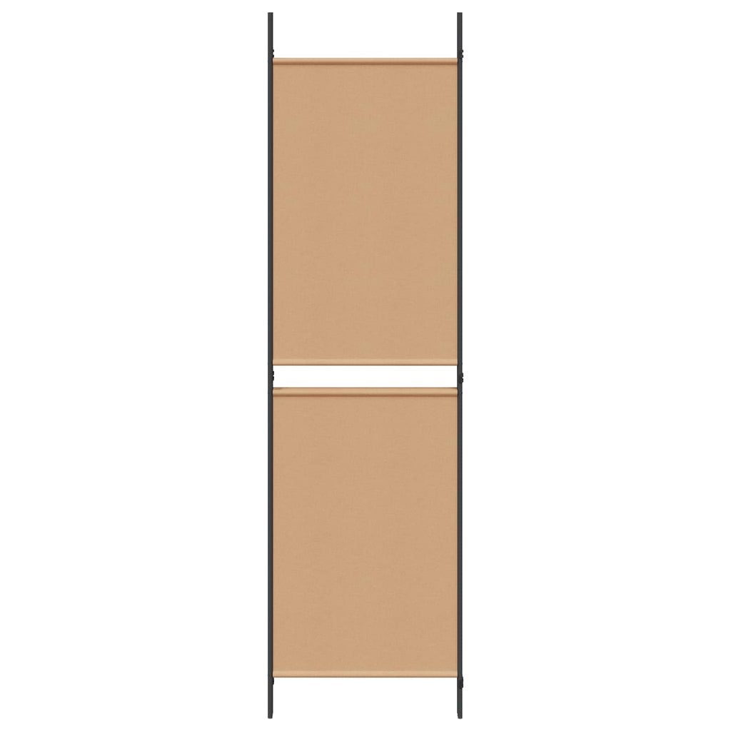 Paravento a 3 pannelli Beige 150 x 200 cm Tessuto