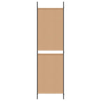 Paravento a 3 pannelli Beige 150 x 200 cm Tessuto