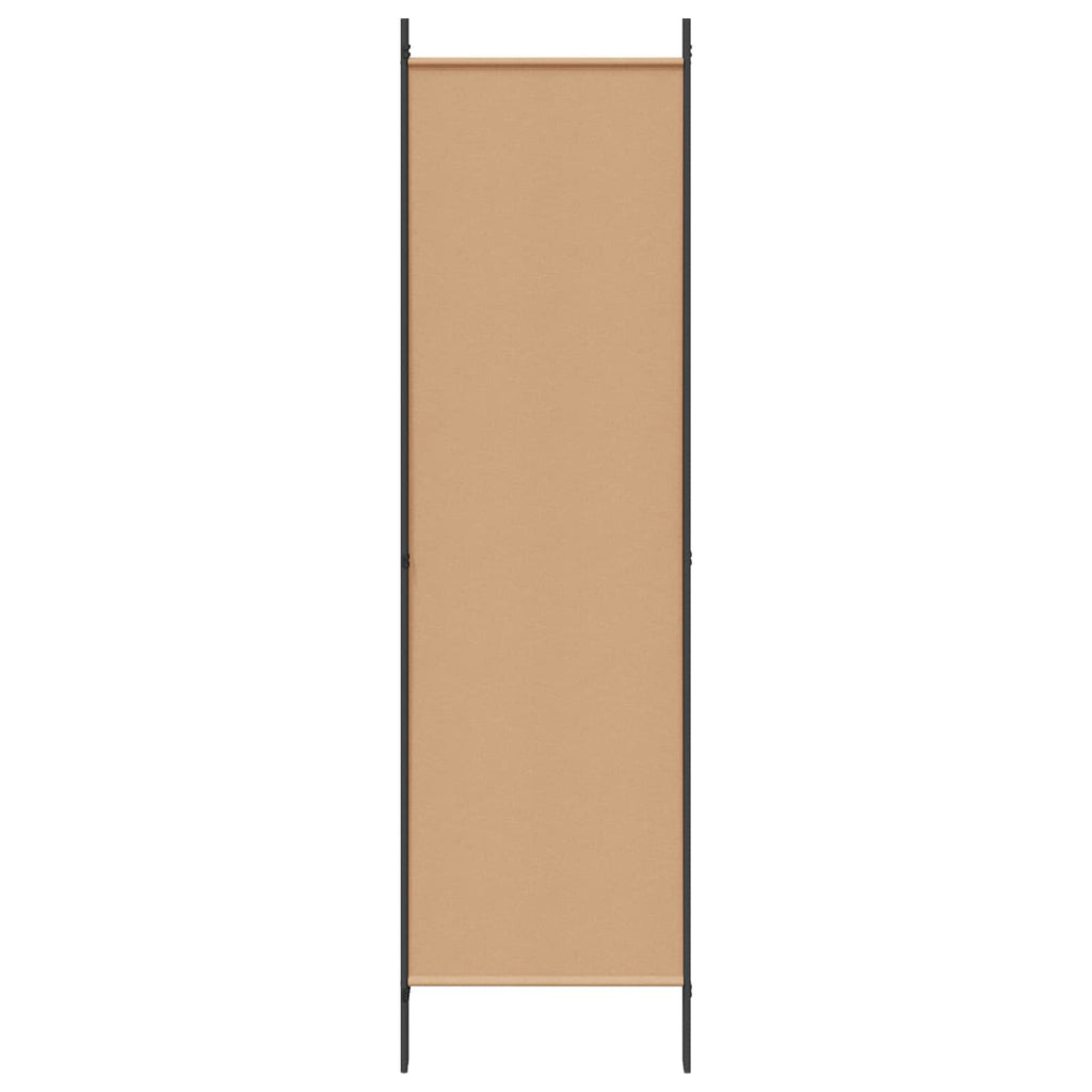 Paravento a 4 Pannelli Beige 200 x 200 cm Tessuto