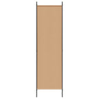 Paravento a 4 Pannelli Beige 200 x 200 cm Tessuto
