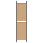 Pannello divisorio a 5 parti Beige 250 x 200 cm Tessuto