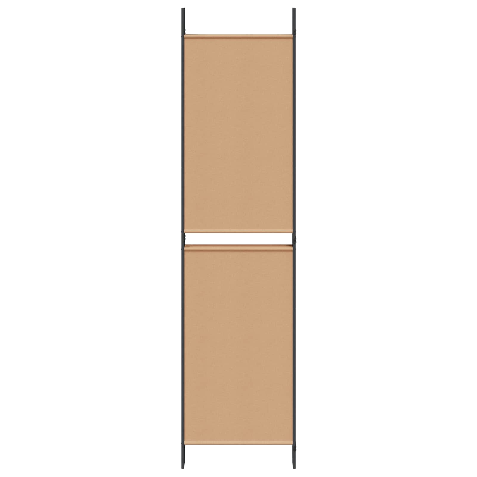 Pannello divisorio a 5 parti Beige 250 x 200 cm Tessuto