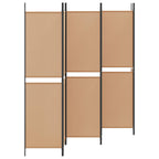 Divisore per Stanza a 6 Pannelli Beige 300 x 200 cm Tessuto