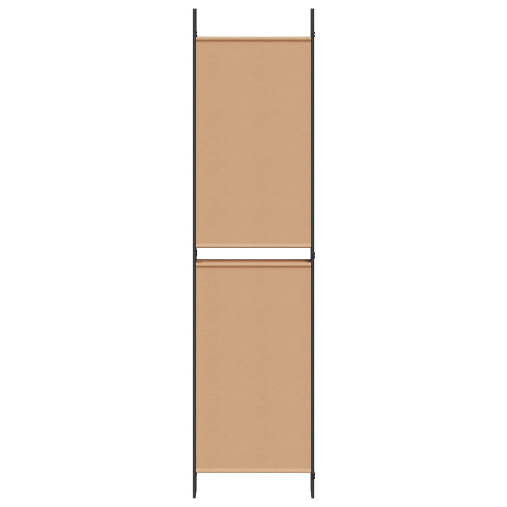Divisore per Stanza a 6 Pannelli Beige 300 x 200 cm Tessuto