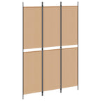 Pannello Divisorio a 3 Pannelli Beige 150 x 220 cm Tessuto