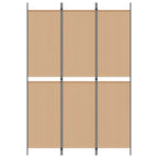 Pannello Divisorio a 3 Pannelli Beige 150 x 220 cm Tessuto