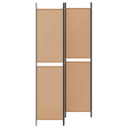 Paravento a 4 pannelli Beige 200 x 220 cm Tessuto