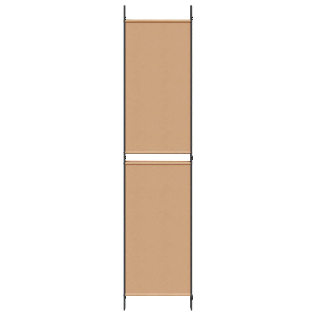 Paravento a 4 pannelli Beige 200 x 220 cm Tessuto