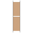 Paravento a 4 pannelli Beige 200 x 220 cm Tessuto