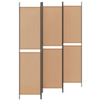 Pannello Separatore a 5 Pannelli Beige 250 x 220 cm Tessuto
