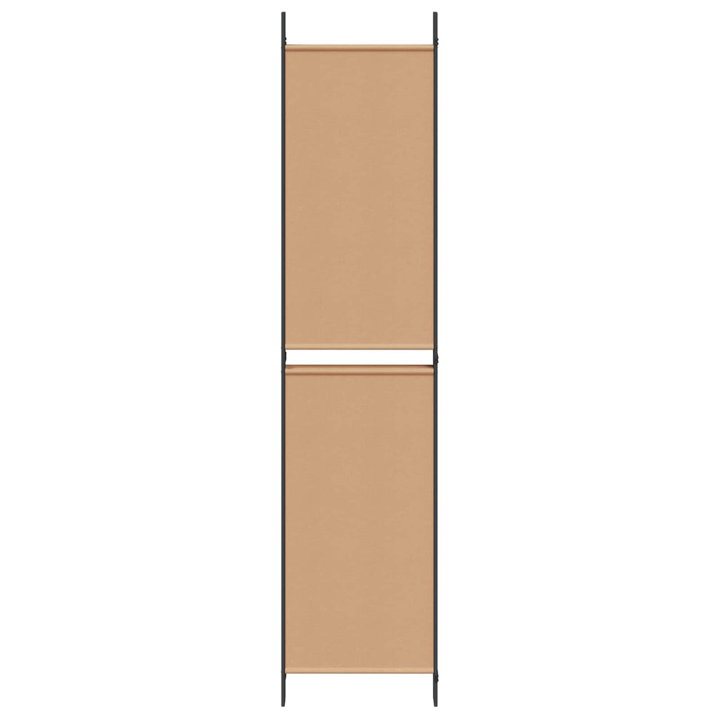 Pannello Separatore a 5 Pannelli Beige 250 x 220 cm Tessuto