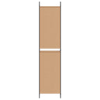 Pannello Separatore a 5 Pannelli Beige 250 x 220 cm Tessuto