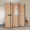 Divisore per Stanza a 6 Pannelli Beige 300 x 220 cm Tessuto