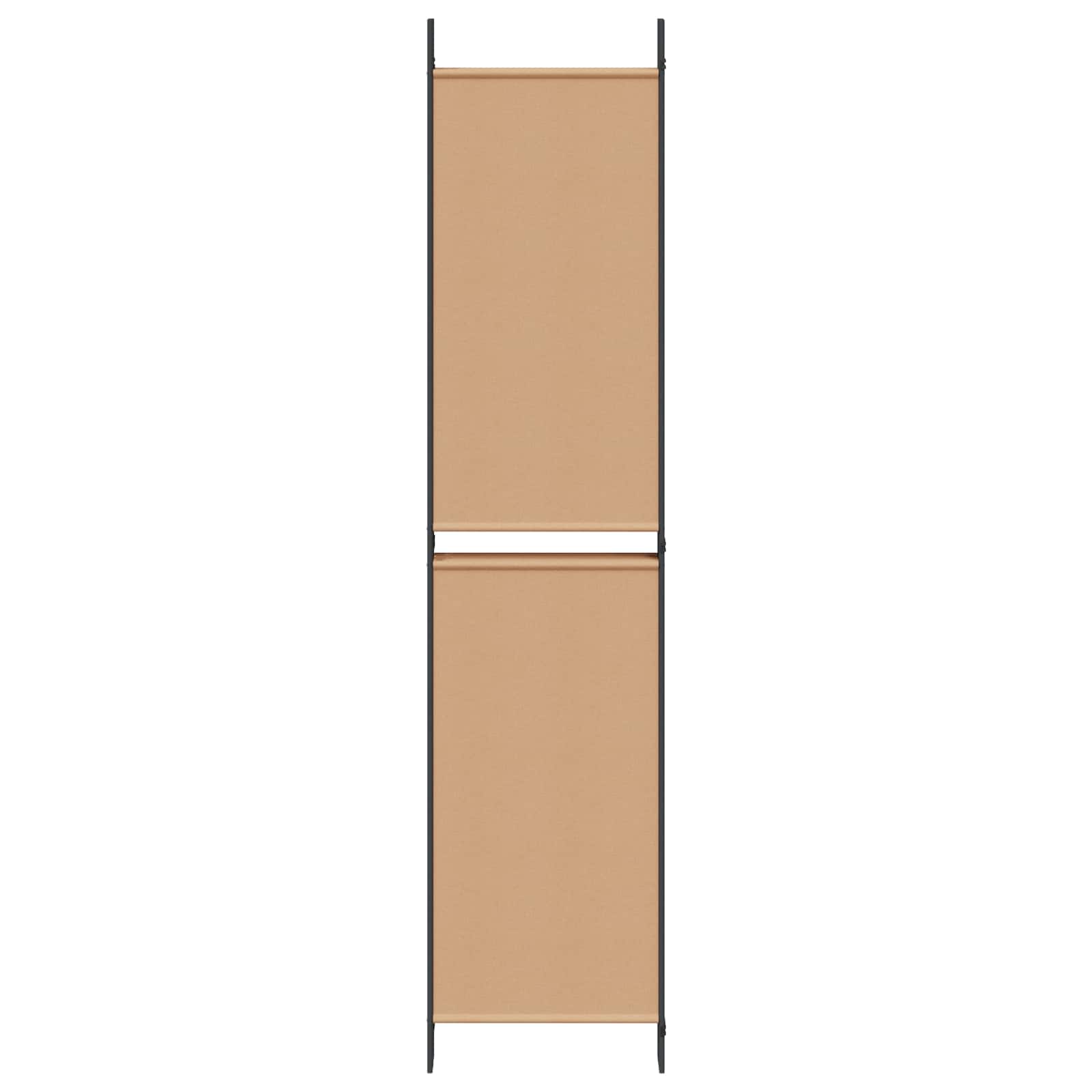 Divisore per Stanza a 6 Pannelli Beige 300 x 220 cm Tessuto