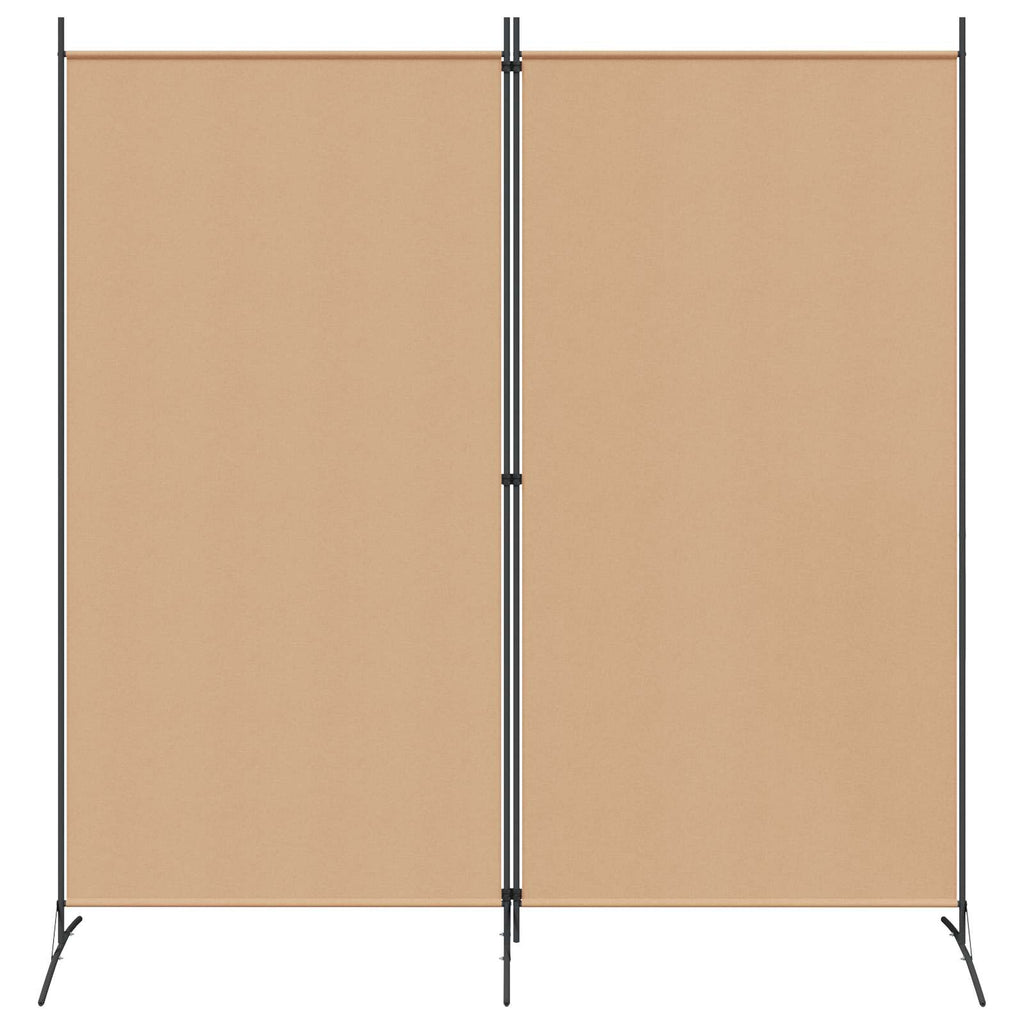 Divider Stanza a 2 Pannelli Beige 175 x 180 cm Tessuto