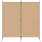 Divider Stanza a 2 Pannelli Beige 175 x 180 cm Tessuto