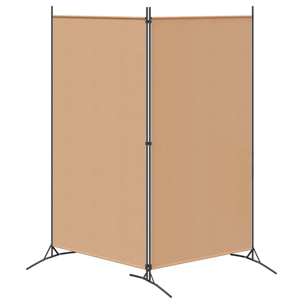 Divider Stanza a 2 Pannelli Beige 175 x 180 cm Tessuto