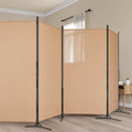 Divisore per Stanza a 6 Pannelli Beige 520 x 180 cm Tessuto