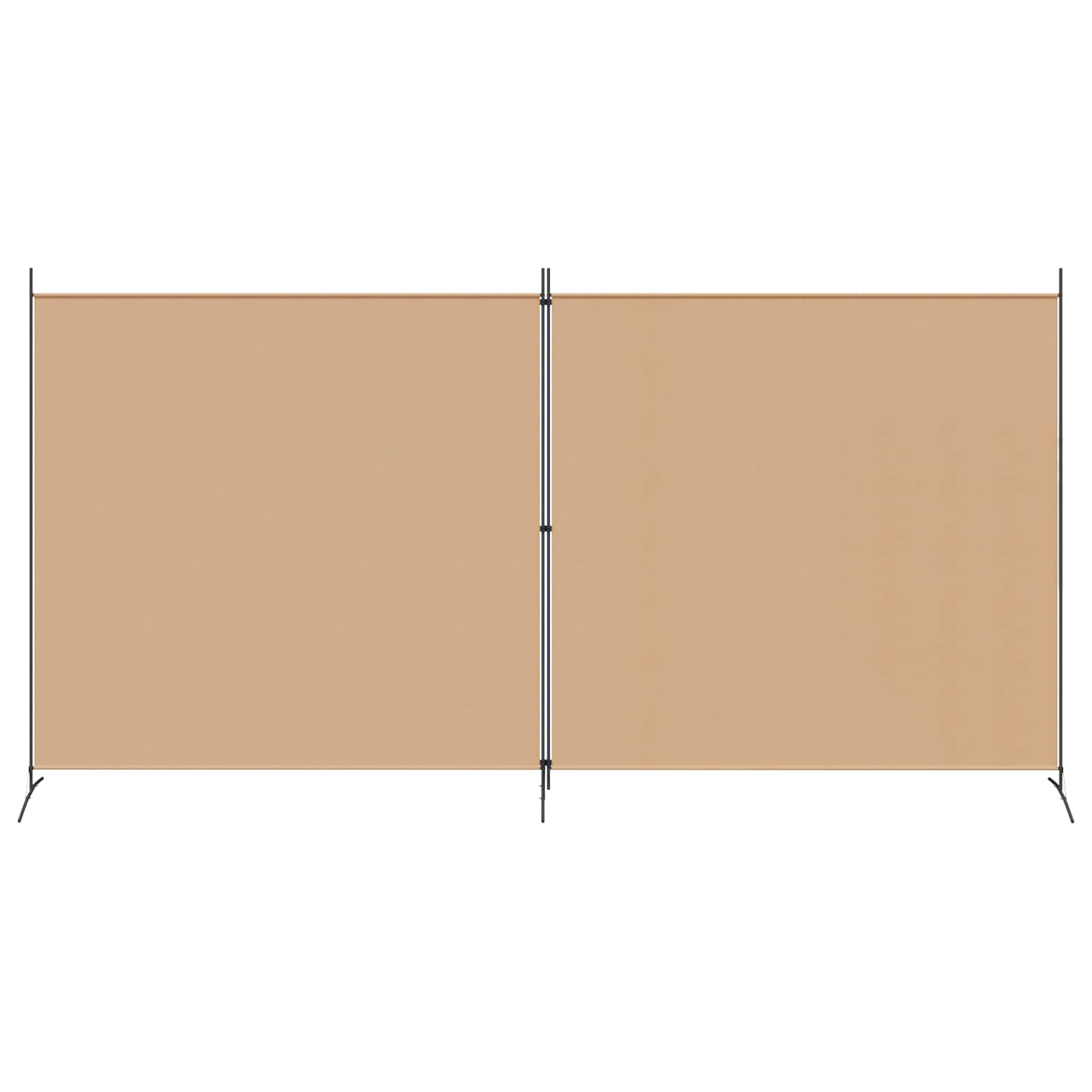 Divider Stanza a 2 Pannelli Beige 348 x 180 cm Tessuto