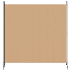 Divider Stanza a 2 Pannelli Beige 348 x 180 cm Tessuto