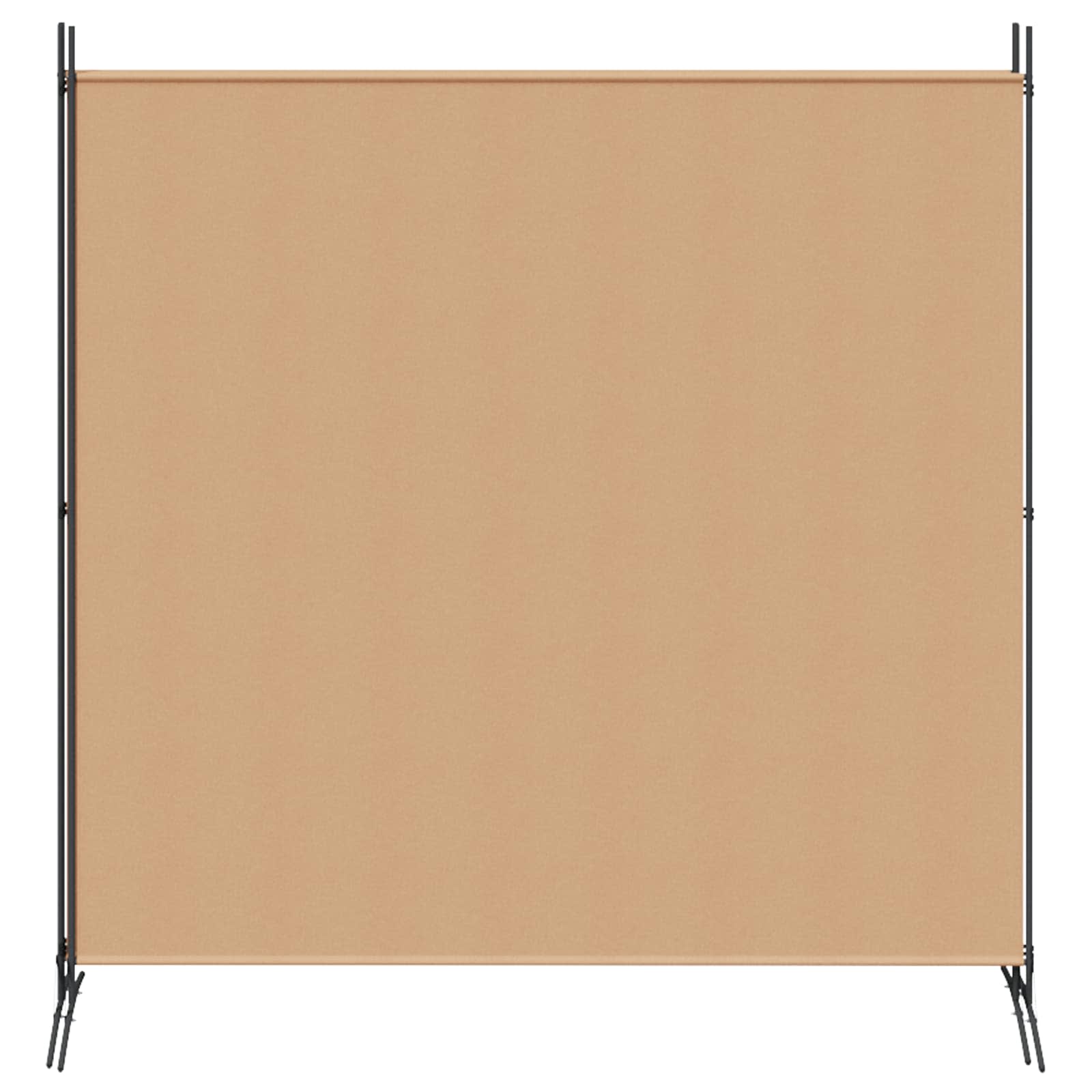 Paravento a 4 Pannelli Beige 525 x 180 cm Tessuto
