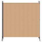 Paravento a 4 Pannelli Beige 698 x 180 cm Tessuto
