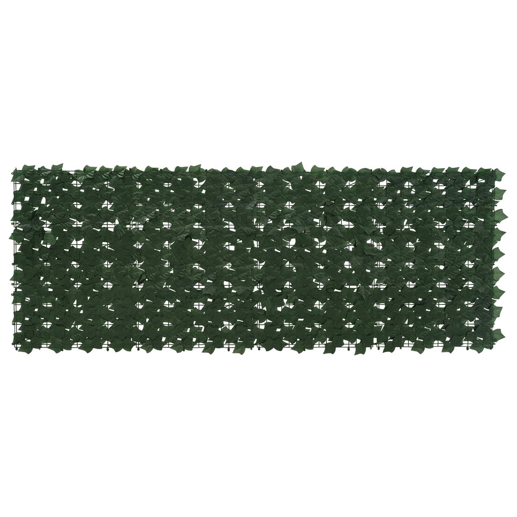 Schermo per balcone con foglie Verde Scuro 200 x 75 cm