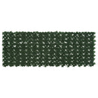 Schermo per balcone con foglie Verde Scuro 200 x 75 cm