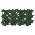 Schermo per balcone con foglie Verde Scuro 200 x 75 cm