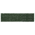 Schermo per balcone con foglie Verde Scuro 300 x 75 cm