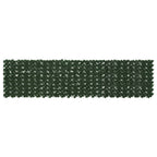 Schermo per balcone con foglie Verde Scuro 300 x 75 cm