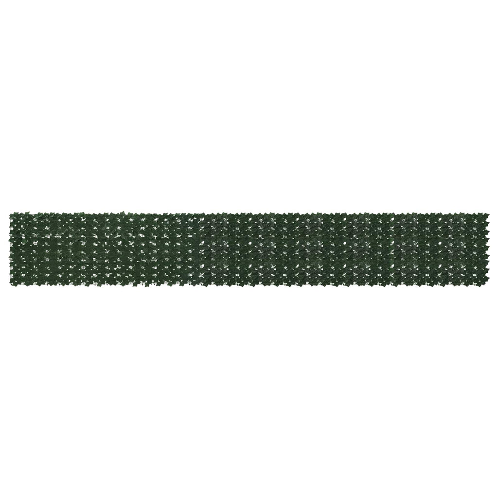 Schermo per balcone con foglie Verde Scuro 500 x 75 cm