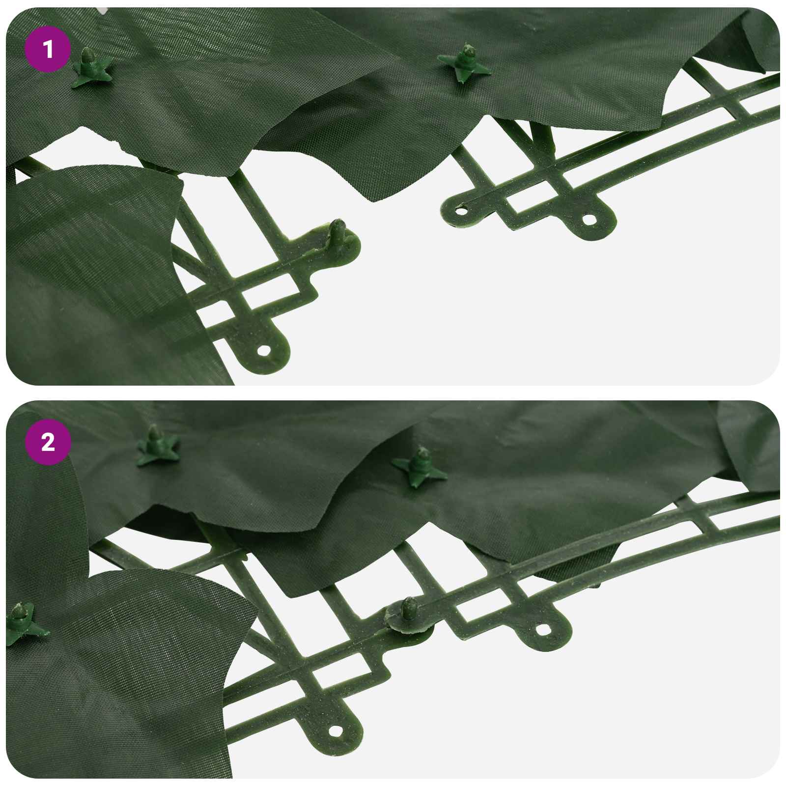 Schermo per balcone con foglie Verde Scuro 200 x 100 cm
