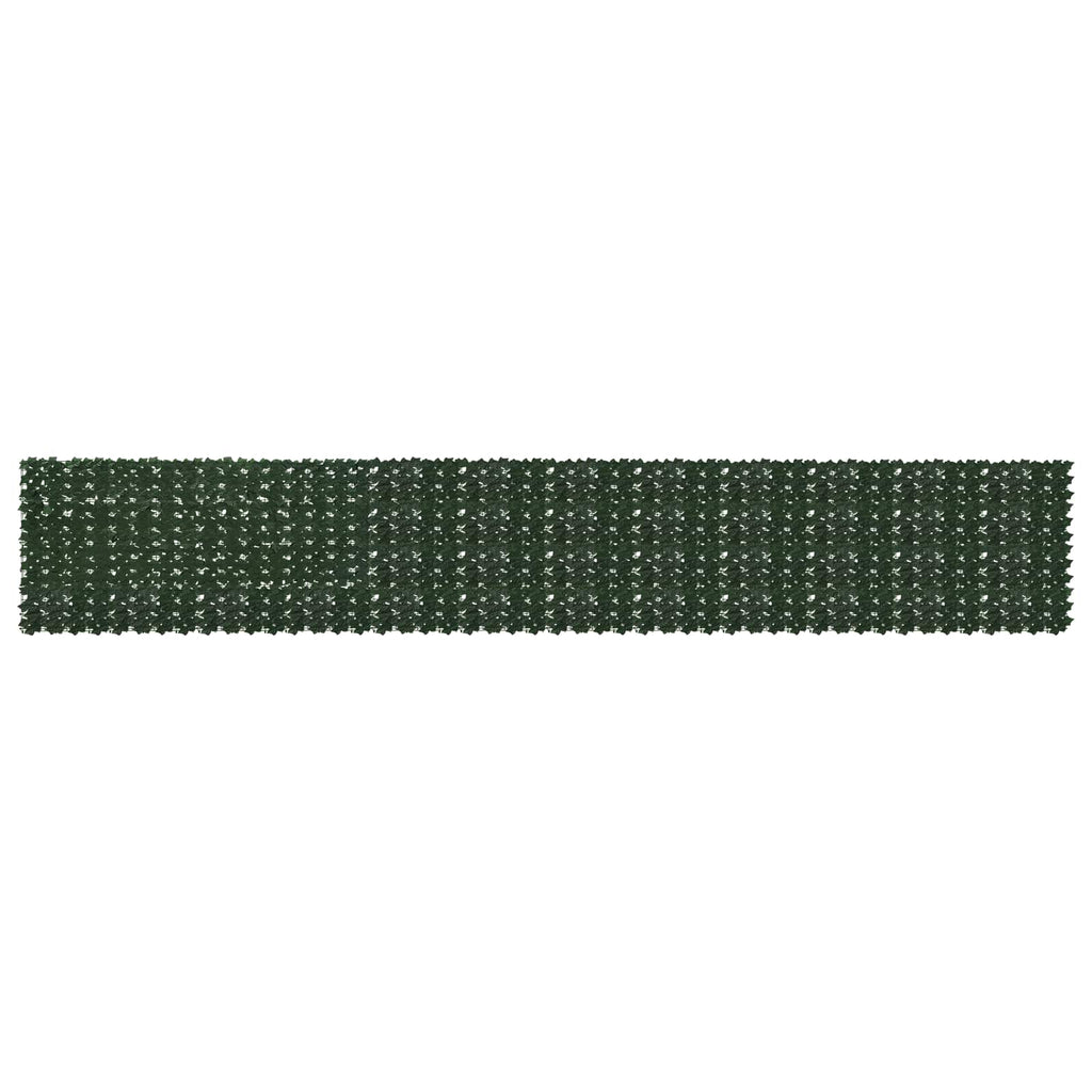 Schermo per balcone con foglie Verde Scuro 600 x 100 cm