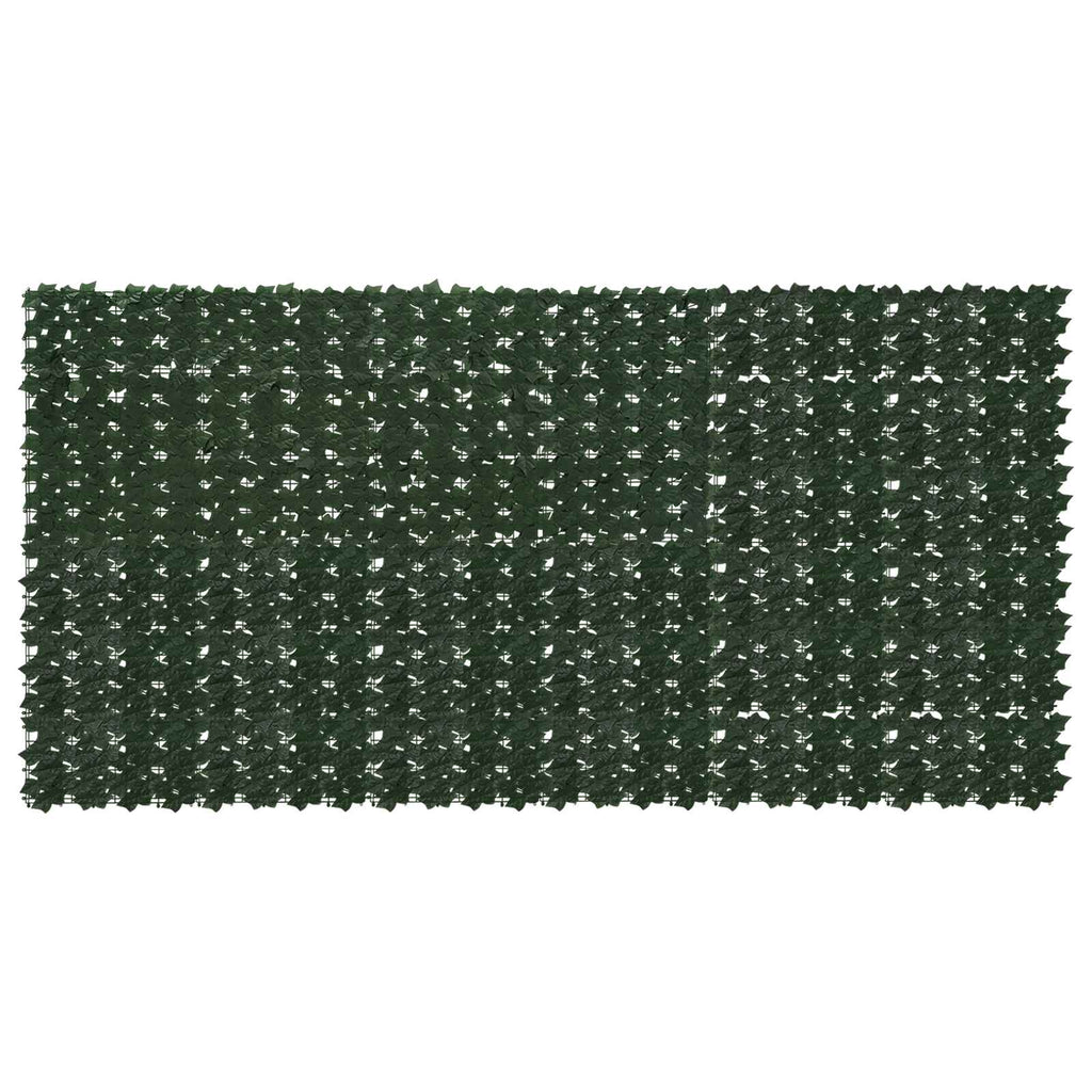 Schermo per balcone con foglie Verde Scuro 300 x 150 cm