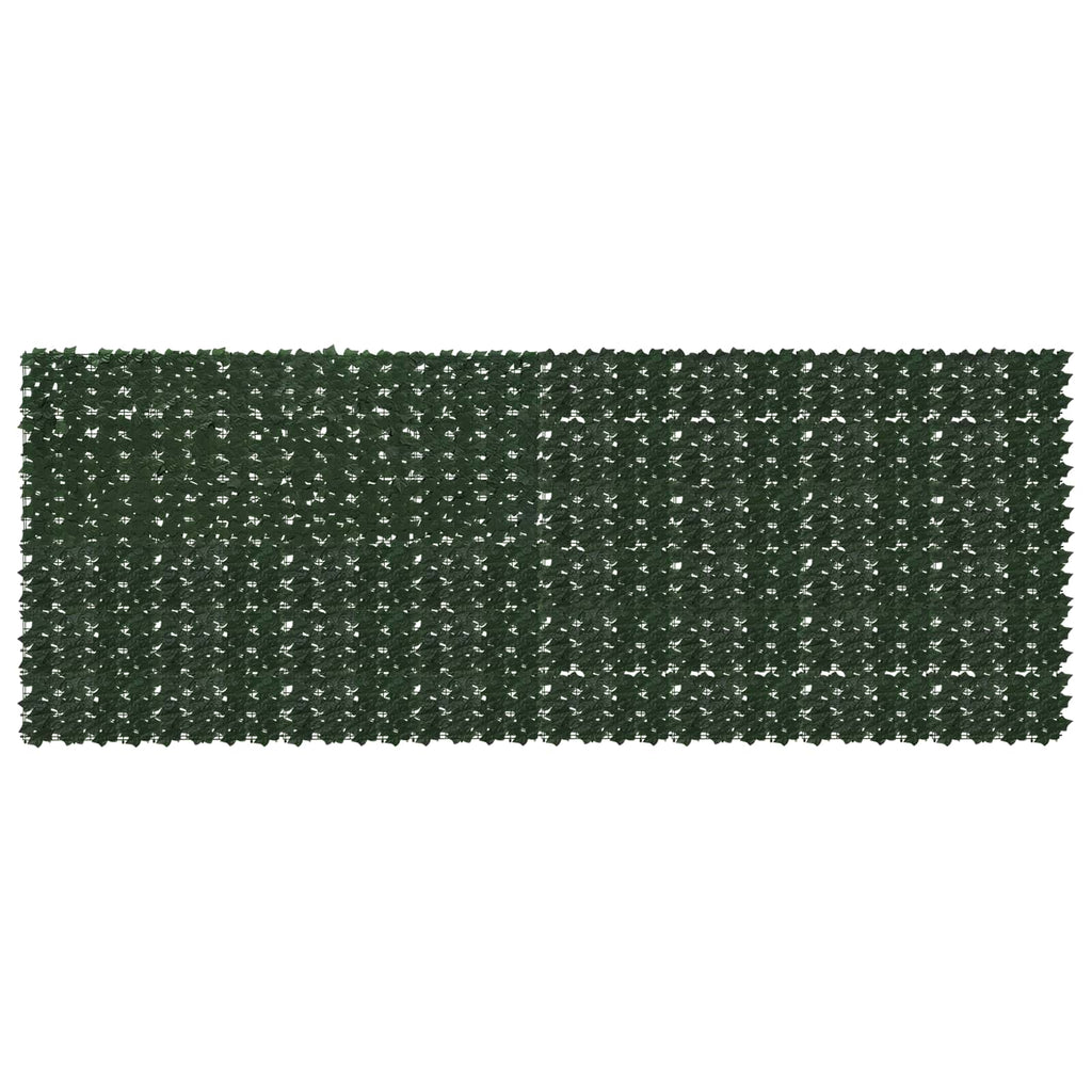 Schermo per balcone con foglie Verde Scuro 400 x 150 cm