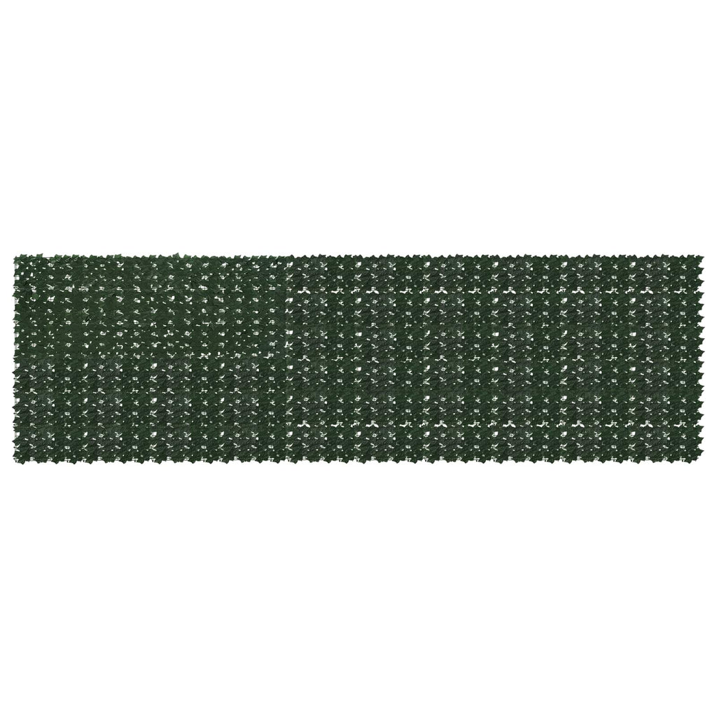 Schermo per balcone con foglie Verde Scuro 500 x 150 cm