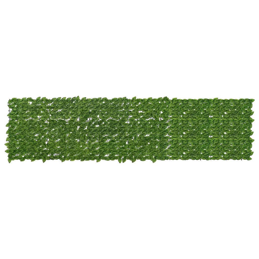 Schermo per balcone con foglie Verde e Giallo 300 x 75 cm