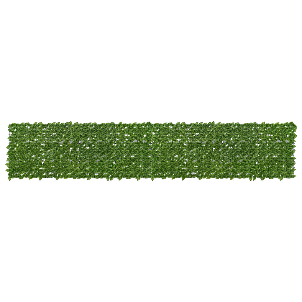 Schermo per balcone con foglie Verde e Giallo 400 x 75 cm