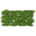 Schermo per balcone con foglie Verde e Giallo 400 x 75 cm